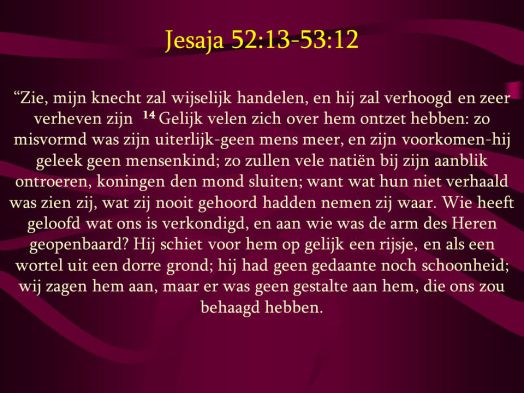 Jesaja 53 en de komst van Christus