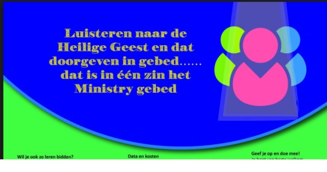 Ministry gebed - VBG de Regio