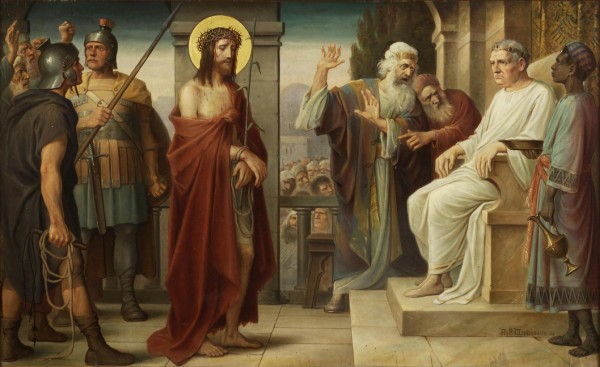 Jezus voor Pilatus - holyhome.nl