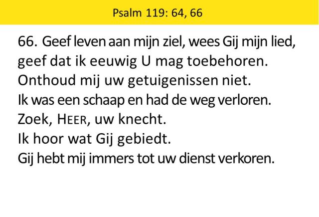 Psalm 119 vers 64 - zoek Heer uw knecht - SlidePlayer