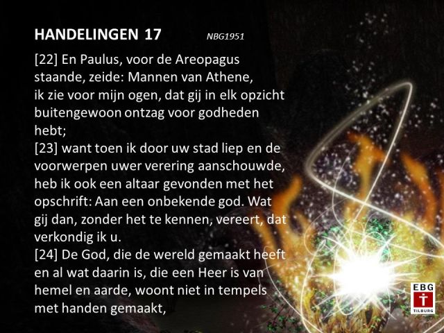 Handelingen 17 - uit rede van Paulus - SlidePlayer