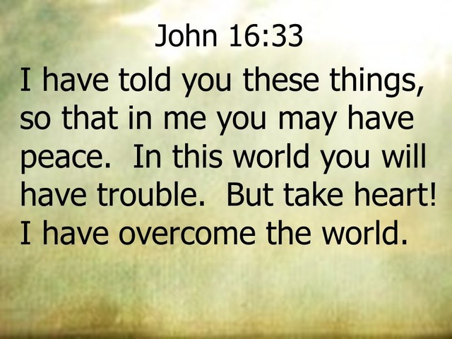 Johannes 16 33 - take heart - I have overcome the world - AliExpress
