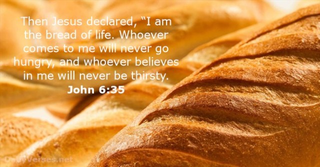 Johannes 6 35 - Bread of life - DailyVerses
