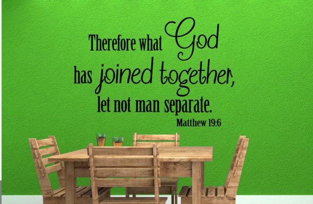Mattheüs 19 6 - God has joined together - Vinyl Friend