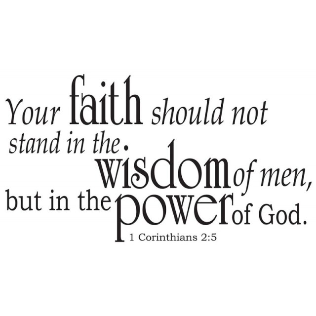 1 Korintiërs 2 5 - in the Power of God - Divine Walls