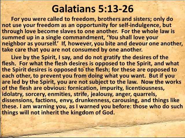 Galaten 5 13-26 - For you were called - SlidePlayer