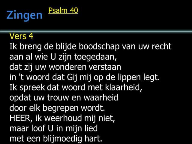Psalm 40 vers 4 OB - SlidePlayer