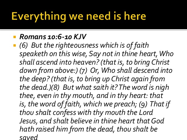 Romeinen 10 6-10 - Who shall ascend - Sing Out - blogger