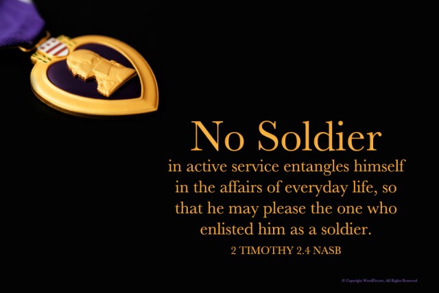 2 Timoteüs 2 4 - No soldier in active service - Pinterest