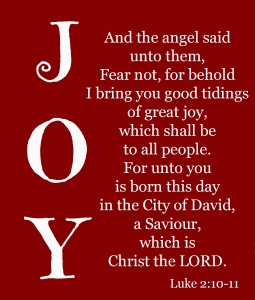 Lukas 2 10-11 - Joy - Looking to Jesus