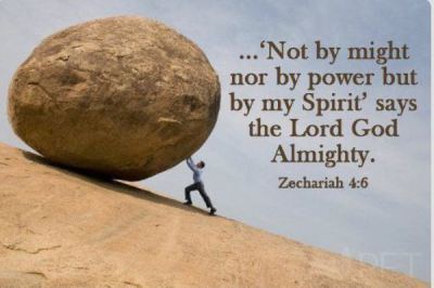 Zacharia 4 6 Not by might or power - Pinterest