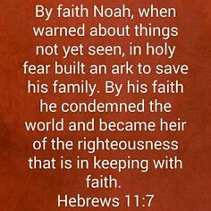 Hebreeën 11 7 - Noach's vrees voor God - Pinterest
