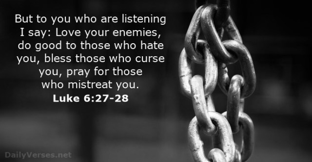 Lukas 6 27-28 - But to you who listen - DailyVersesnet