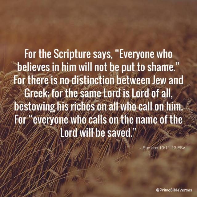 Romeinen 10 11-13 - everyone who calls on Him - Bible Verses