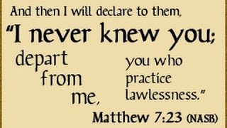 Matteüs 7 23 - I never knew you - YouTube